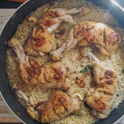 Κοτόπουλο με ρύζι στο φούρνο